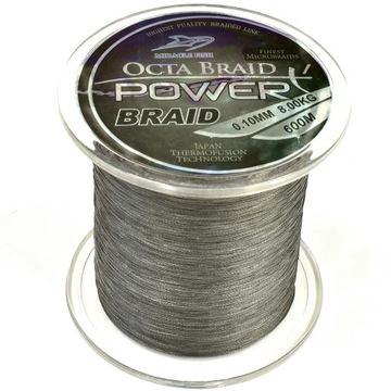 Plecionka Octa Braid Power X4 Black 0,10mm 600m