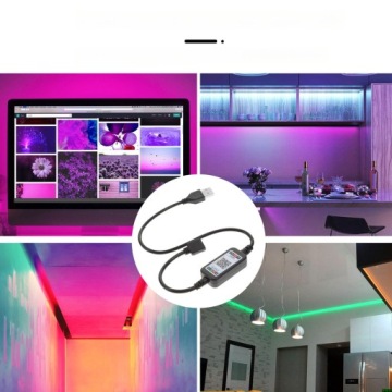 БЕСПРОВОДНОЙ СВЕТОДИОДНЫЙ RGB BLUETOOTH КОНТРОЛЛЕР - ЧЕРНЫЙ