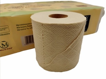 Papier Toaletowy Bambusowy Ekologiczny Bez chloru naturalny Bamboo