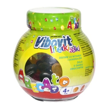 VIBOVIT LITERKI Żelki owocowe - 50 sztuk