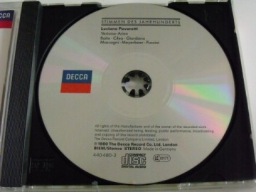 ЛУЧАНО ПАВАРОТТИ VERISMO ARIEN DECCA CD MINT/D96