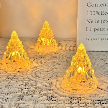МОЩНАЯ СВЕЧА СВЕЧА, ФИГУРКА РОЖДЕСТВЕНСКОЙ ЕЛКИ, ТЁПЛЫЙ БЕЛЫЙ