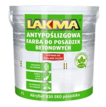 FARBA AKRYBET B30 EKO POSADZKA ŻÓŁTA LAKMA 1L