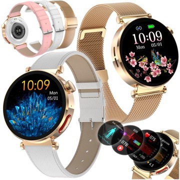 SMARTWATCH DAMSKI KARDIOWATCH POMIAR CUKRU EKG HRV CIŚNIENIE ROZMOWY SMS PL