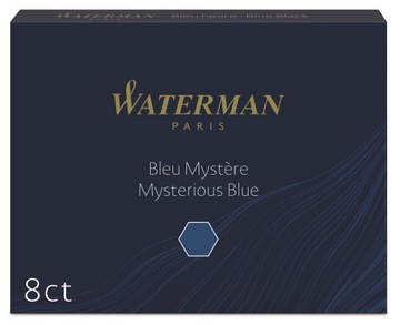 Waterman Naboje Długie Standard Granatowe