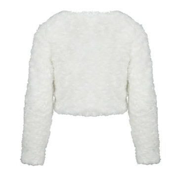 Меховая накидка-болеро WEDDING CUMUNION 164 экрю