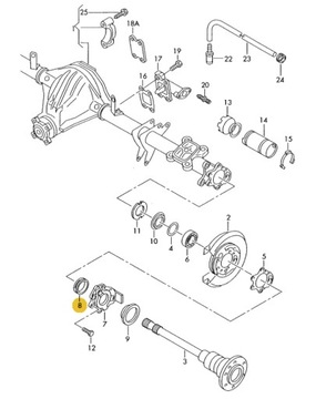VW LT USZCZELNIACZ PÓŁOSI OE 2D0501317A