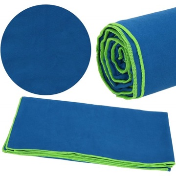 БЫСТРОСУХОЕ ПЛЯЖНОЕ ПОЛОТЕНЦЕ ИЗ МИКРОФИБРЫ 90х180см СПОРТИВНОЕ БОЛЬШОЕ