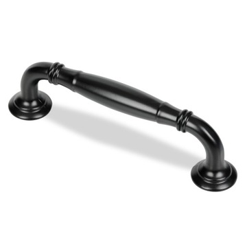 UCHWYT MEBLOWY CZARNY UCHWYT DO SZAFKI KUCHENNEJ SZUFLADY 96mm RETRO KLAMKA