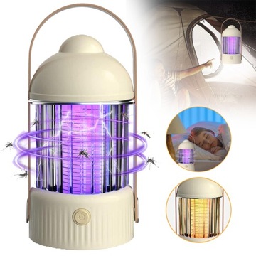 3000V LAMPA PRZECIW KOMAROM, ŁAPACZ KOMARÓW, LAMPA KEMPINGOWA USB NA KOMARY