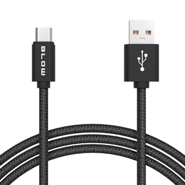 KABEL PRZEWÓD MICRO USB B DO ŁADOWARKI TELEFONU BLOW QUICK CHARGE QC 1 M