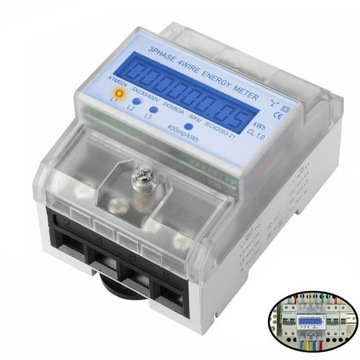LICZNIK ENERGII ELEKTRYCZNEJ 3F ELEKTRONICZNY