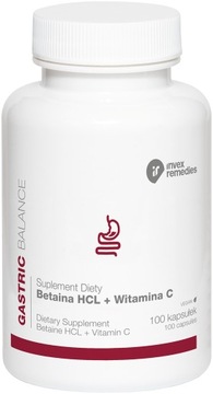 BETAINA HCL Vit C Invex Remedies Betaine 100kaps metabolizm homocysteiny