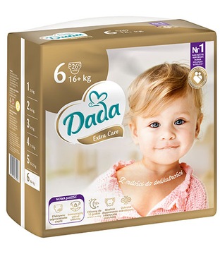 Pieluszki Dada Extra Care roz. 6 16-30 kg 26 szt.