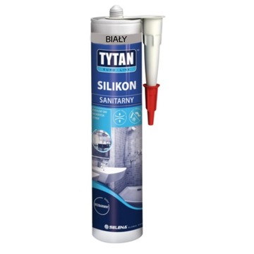 Silikon sanitarny biały 280 ml TYTAN