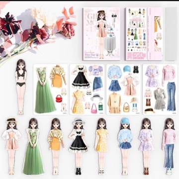 soputry Magnetic Dress Up Baby, Magnetic Princess Dress Up Paper DollA