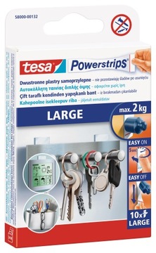 Plastry samoprzylepne Tesa Powerstrips 2kg 10szt.