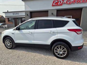 Ford Kuga II SUV 2.0 Duratorq TDCi 163KM 2013 Ford Kuga Sliczna biala Titanium 2.0 TDCI 163KM Naped 4x4 200tys km orygin, zdjęcie 4