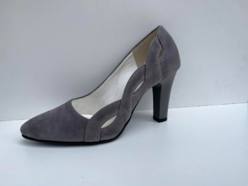 BUTY NA SŁUPKU KLASYCZNE DAMSKIE SZARE Roz. 35