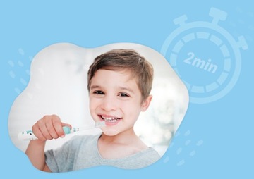 Детская электрическая зубная щетка 6+ лет Neno Fratelli Blue | Синий