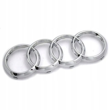Emblemat Znaczek Srebro Audi Q3Q5Q7 Przednia 285mm