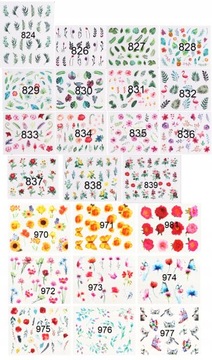 НАКЛЕЙКИ НА ВОДНЫЕ НОГТИ РАЗЛИЧНЫЕ РИСУНКИ 895