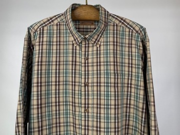 Koszula męska brązowa w kratkę casual FIELD&STREAM r. XXL