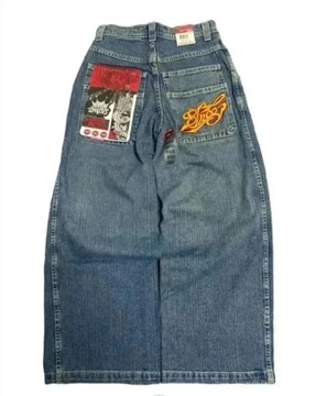 Harajuku Washed Grey Baggy Jeans For Men And Women Y2K New Fashion Retro