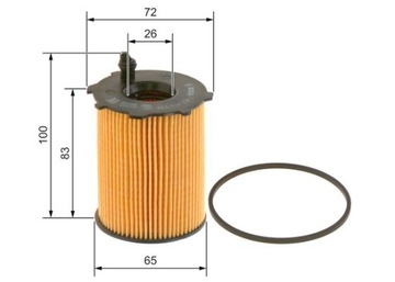 BOSCH FILTR OLEJE CITROEN PEUGEOT