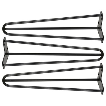 Nogi metalowe do stolika kawowego loft 40 cm 3 szt