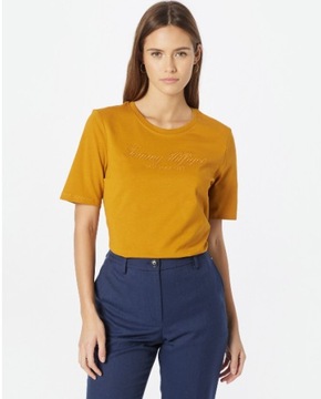 Tommy Hilfiger T-shirt damski bluzka z krótkim rękawem crest gold r. M