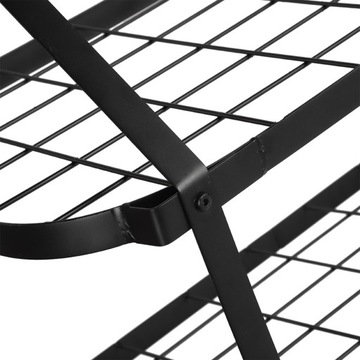 Двухслойная кухонная стойка из кованого железа, настенная, стеллаж для хранения органических горшков