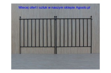 PŁOTEK OGRODOWY METALOWY PALISADA PRZESŁO dlugość - 75cm wysokość - 80 cm