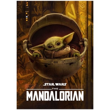 Plakat Baby Yoda Mandalorian Serial Star Wars