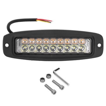 Lampa ostrzegawcza LED 18 W 2800 lm Żółty Biały Kolor światła IP67