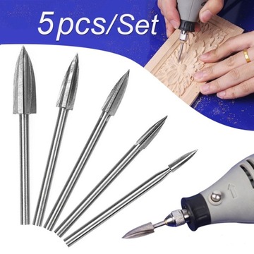 5PCS/Set Wood Carving and Engraving Drill Bit Set
