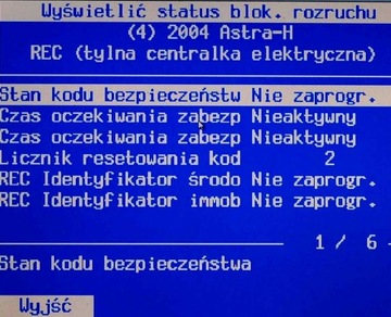 Moduł REC 13145017 CD Opel ASTRA H ZAFIRA B wylogowany