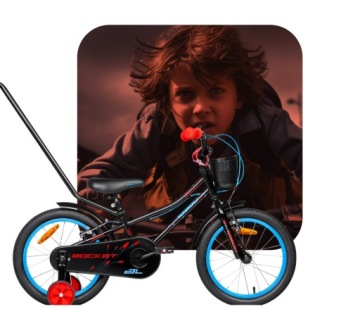 ДЕТСКИЙ ВЕЛОСИПЕД 14 ДЮЙМОВ TABOU ROCKET АЛЮМИНИЕВАЯ НАПРАВЛЯЮЩАЯ BMX ЛЕГКИЙ