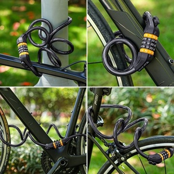 ЗАЩИЩАЮЩИЙСЯ от КРАЖИ ТРОСОВОЙ ЗАМОК, МОТОЦИКЛ, С КОМБИНАЦИЕЙ