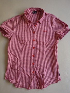 ARMANI bluzka koszula czerwona krateczka 36 38