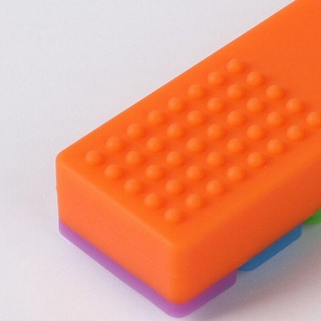 ЛОГОПЕДИКА ТЕРАПЕВТИЧЕСКИЙ Прорезыватель, АНТИСТРЕССОВОЕ ОЖЕРЕЛЬЕ КИРПИЧ ДЛЯ ДЕТЕЙ