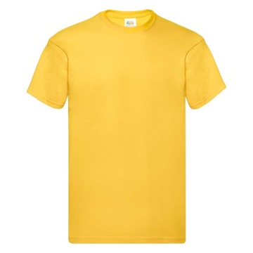 T-shirt męski okrągły dekolt Fruit of the Loom ORIGIN rozmiar L ciemnożółty