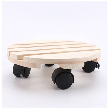 Stojak na rośliny na kółkach Caddy Paleta Okrągły Kwiat 35cm