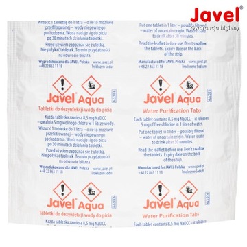 Таблетки для очистки воды Javel Aqua 100 таб.