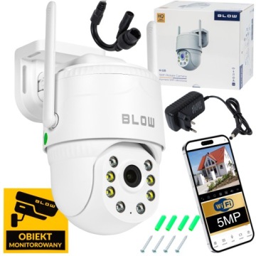 Externí Ip Wifi Kamera Otočná 5MP Smart Zoom Ptz Detekce 5MPx V380PRO