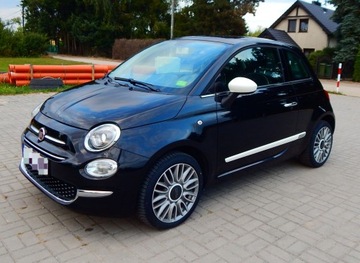 Fiat 500 II Seria 4 1.2 69KM 2016 Fiat 500 1.2 Black &amp; White polift szklany dach parktronik bezwypadkowy, zdjęcie 1