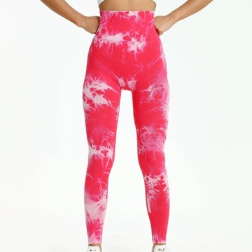 Tie Dye Push Up High Waist Leggings Women Stretch