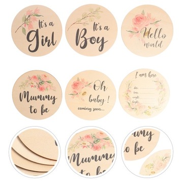 Karta miesięczna Baby Milestone Cards Papier 6 szt