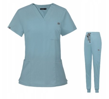 KOMPLET MEDYCZNY KOSZULKA SPODNIE UNIFORM DAMSKI