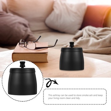 1шт пепельница из нержавеющей стали Dostic Black Me